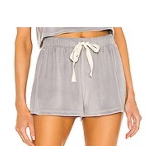 Mylo Short in Gray Lovers and Friends Velour Color:Gray
